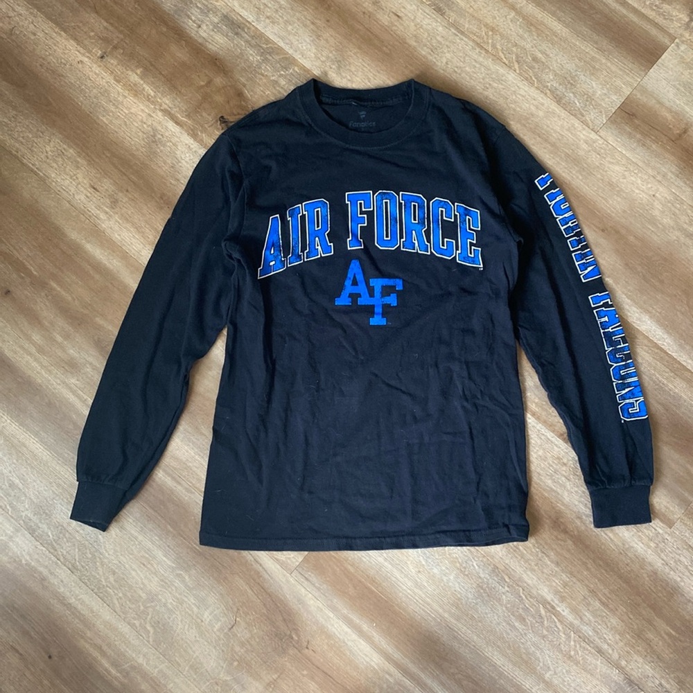 Air Force Black Long Sleeve Tee